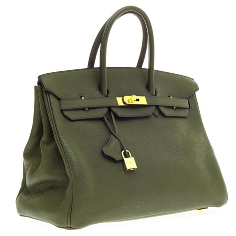 hermes birkin vert olive 35|Hermes Birkin 35 for sale.